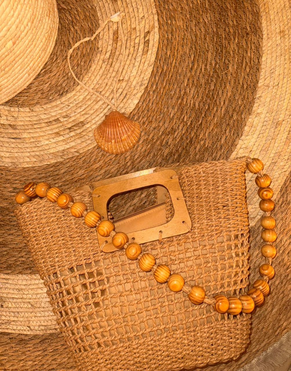 Bolsa de Palha Artesanal Axé