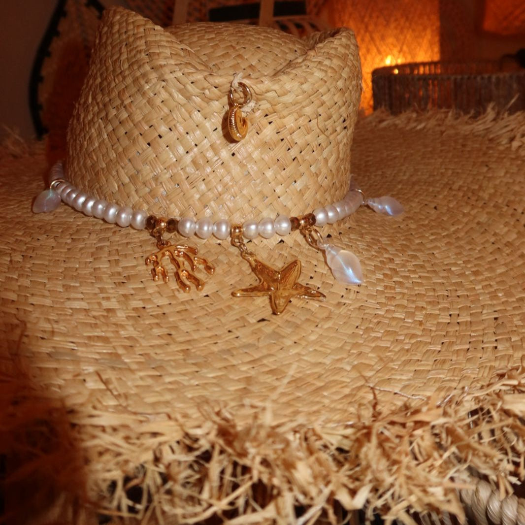 Chapéu de Palha Artesanal Água de Coco