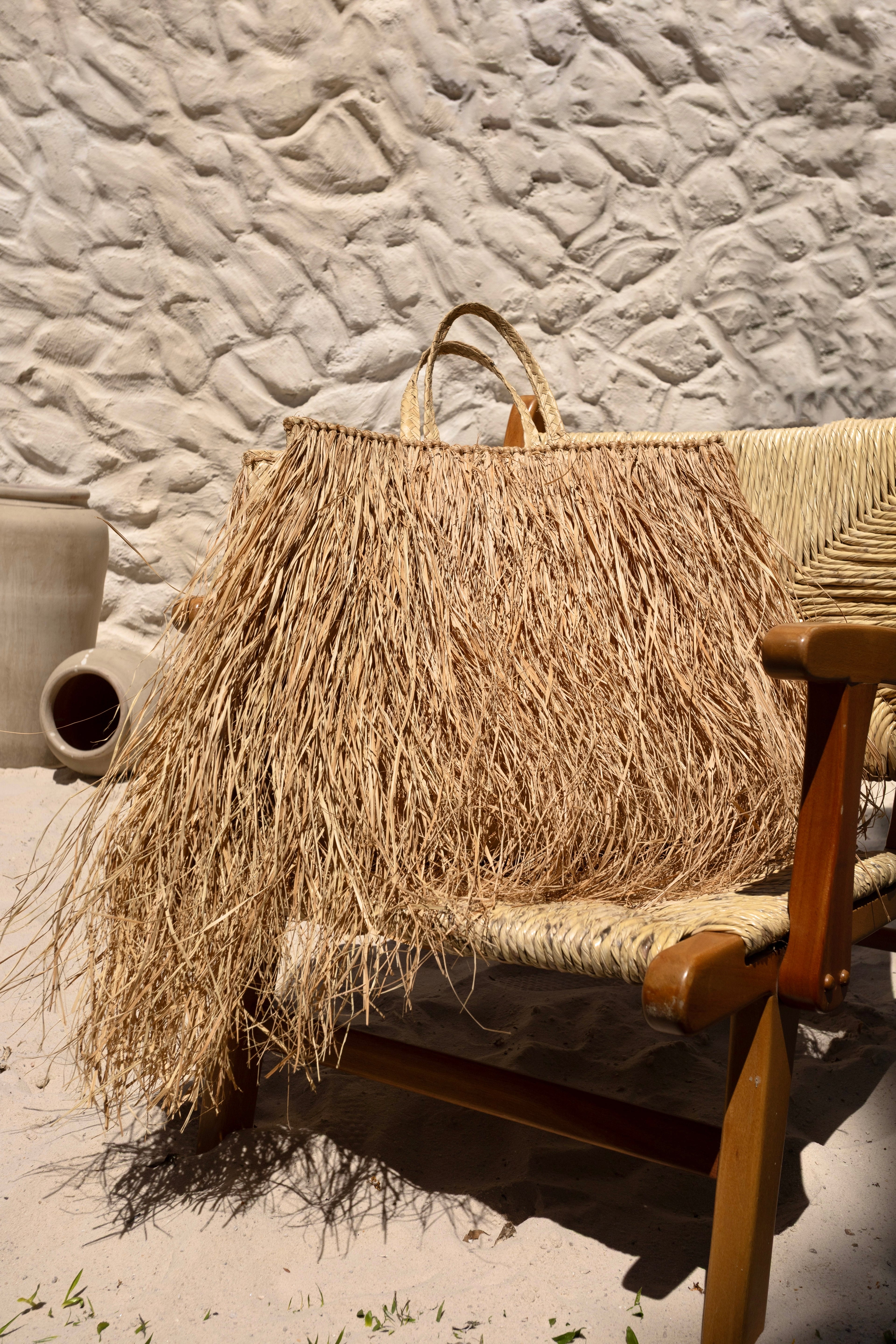 Bolsa de Palha Artesanal Áurea