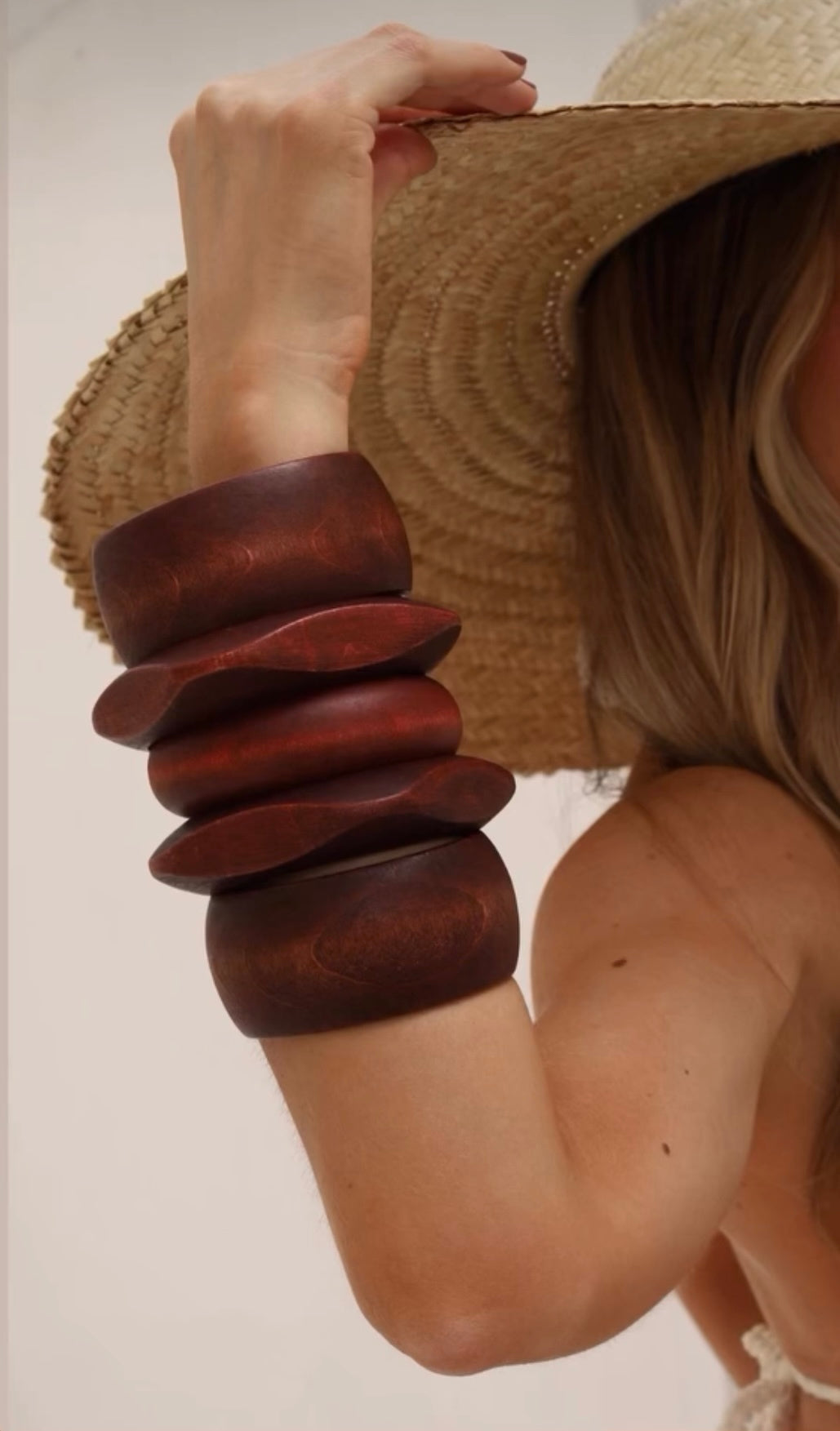 Pulseira Ju - trio em Madeira