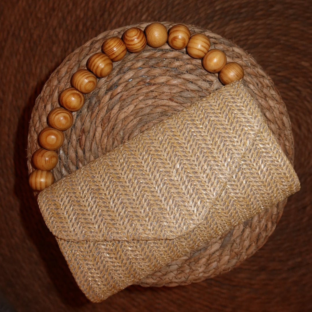 Clutch Magnólia - Alça em Madeira
