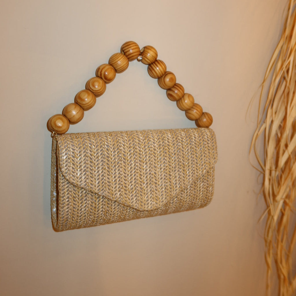 Clutch Magnólia - Alça em Madeira