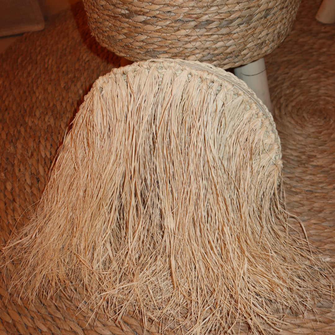 Clutch de palha natural Celestial