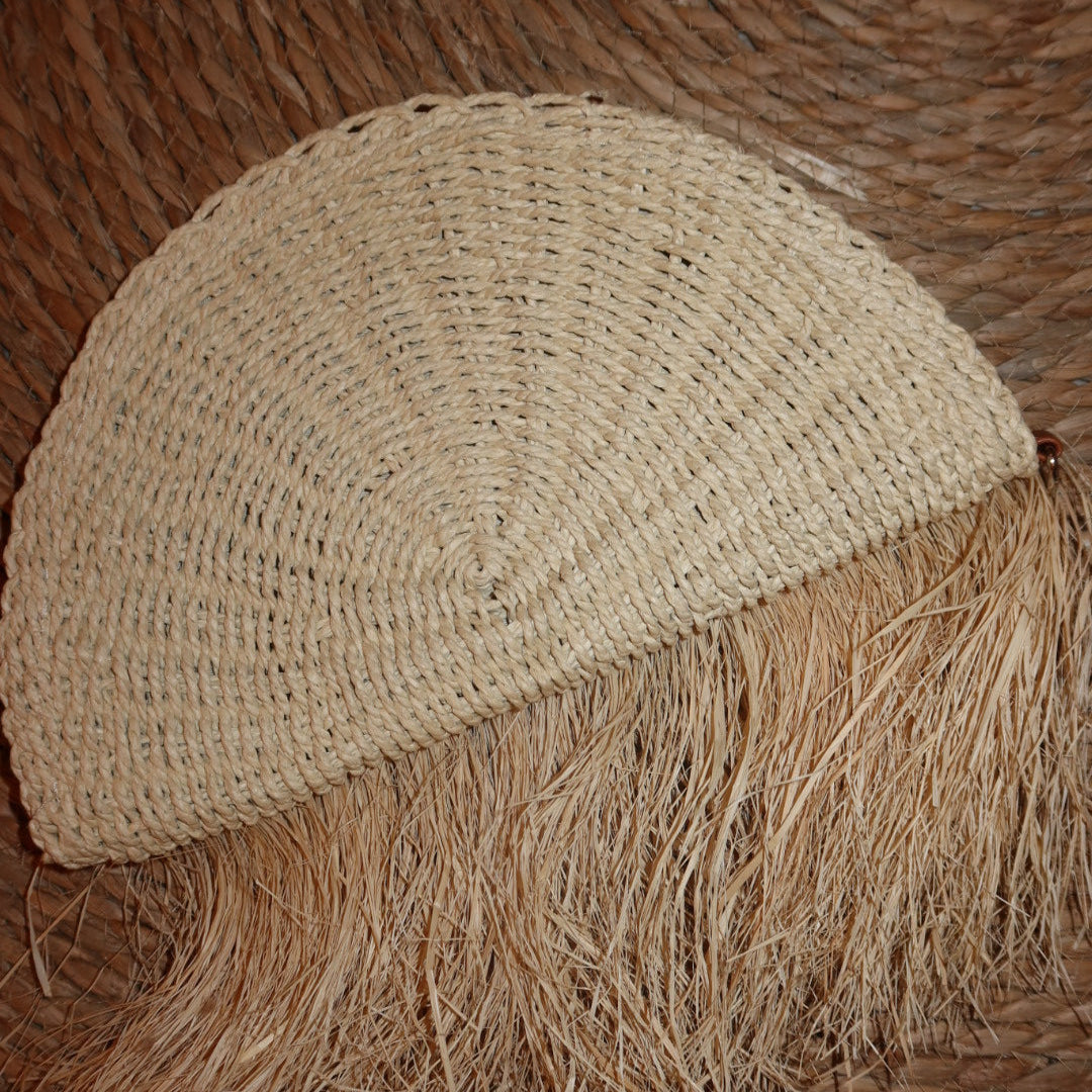 Clutch de palha natural Celestial