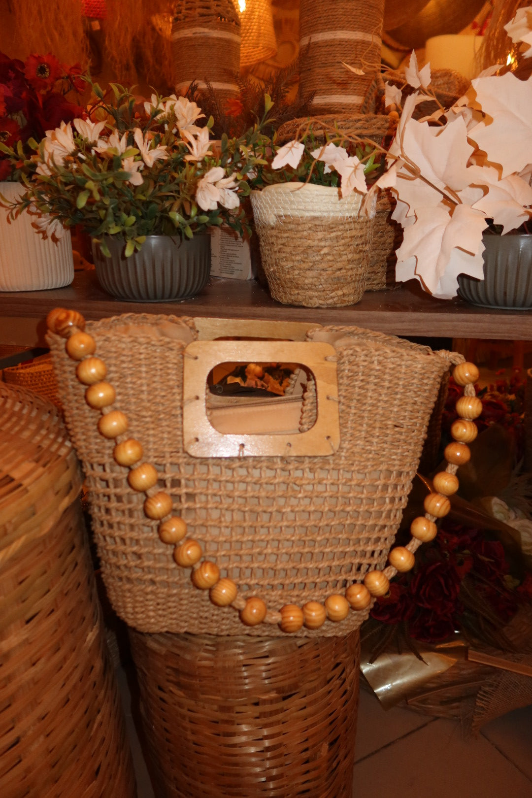 Bolsa de Palha Artesanal Axé