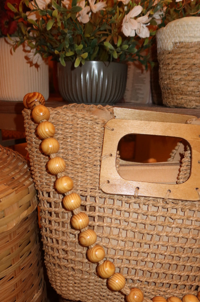 Bolsa de Palha Artesanal Axé