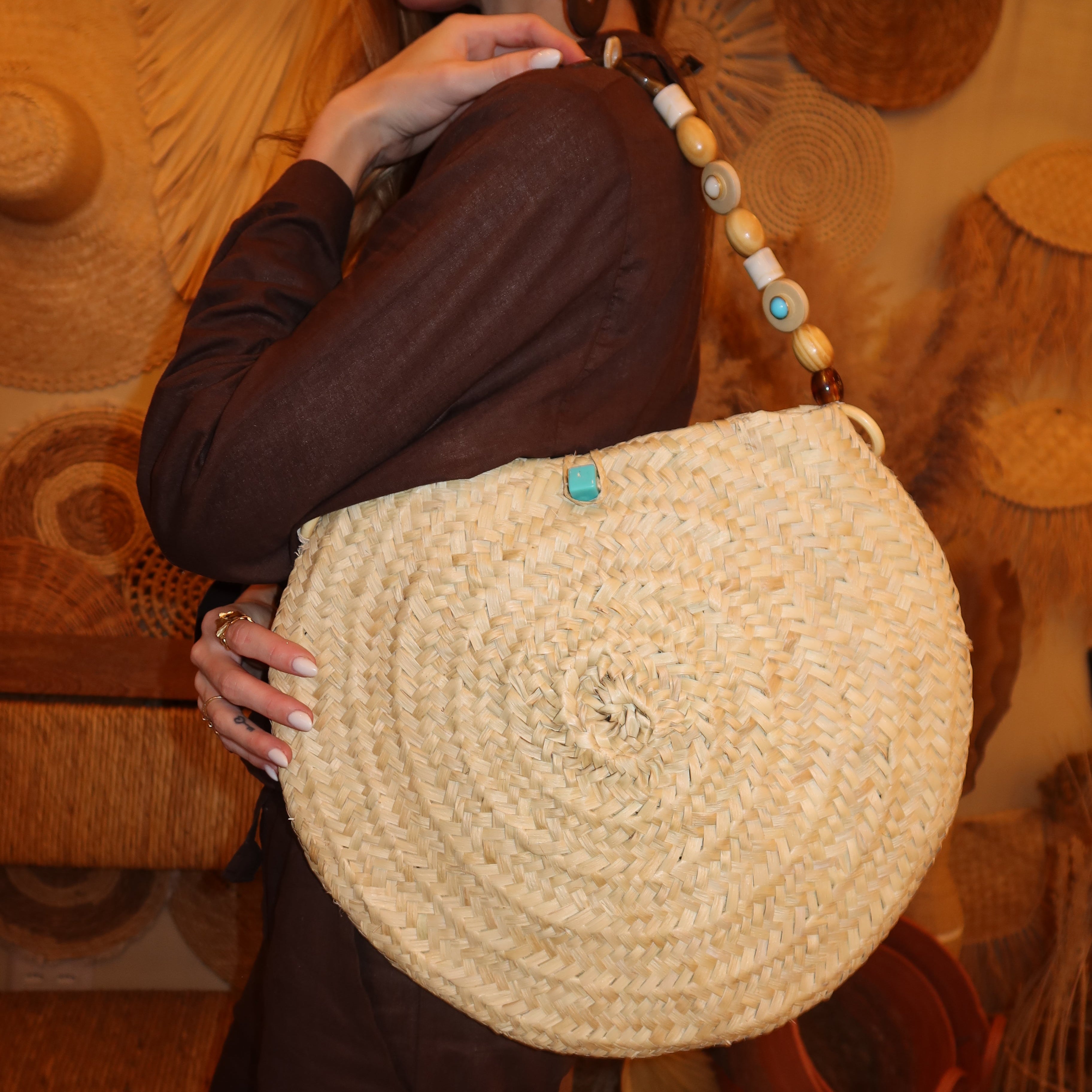 Bolsa Jatobá Sem Franjas - Alça em pedraria