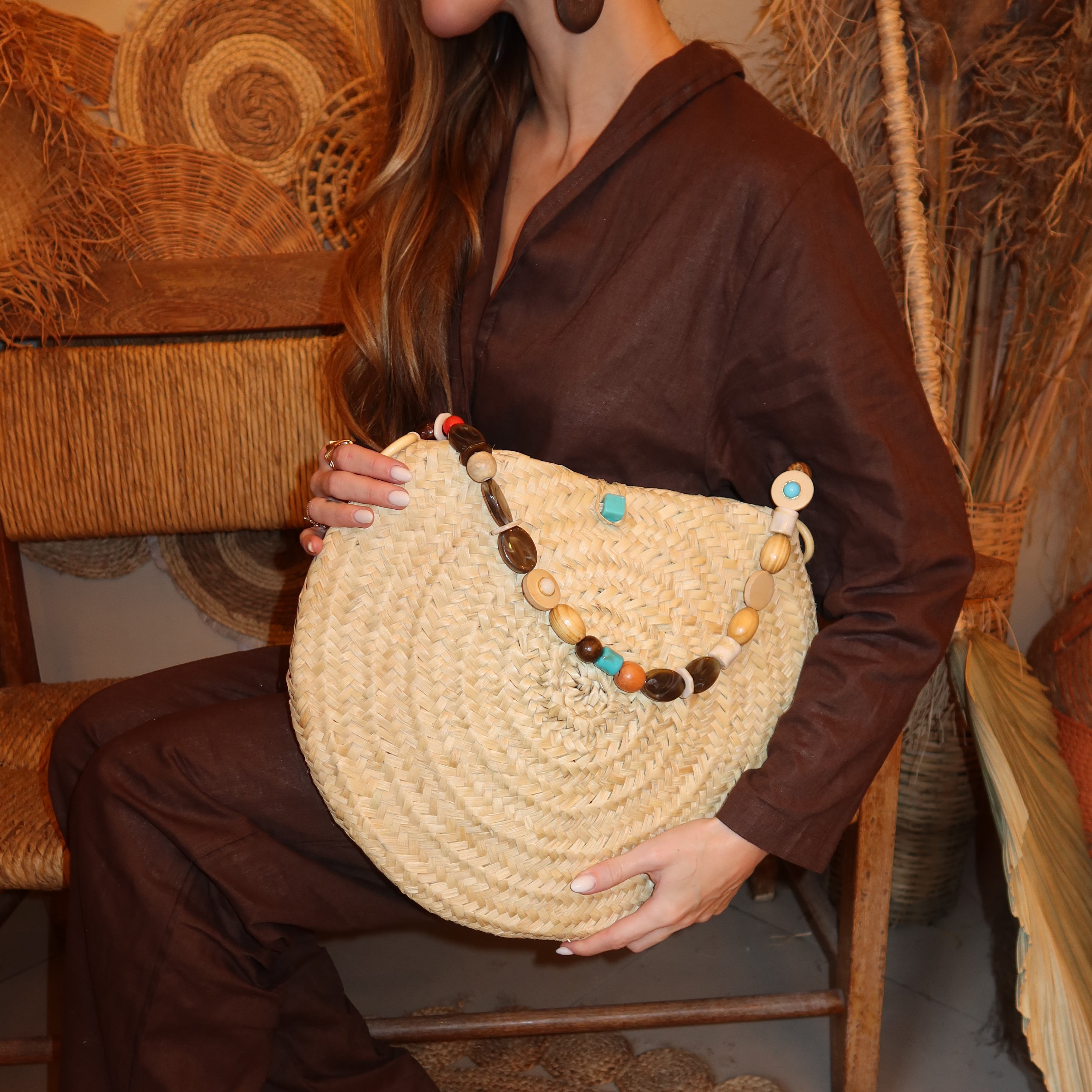 Bolsa Jatobá Sem Franjas - Alça em pedraria