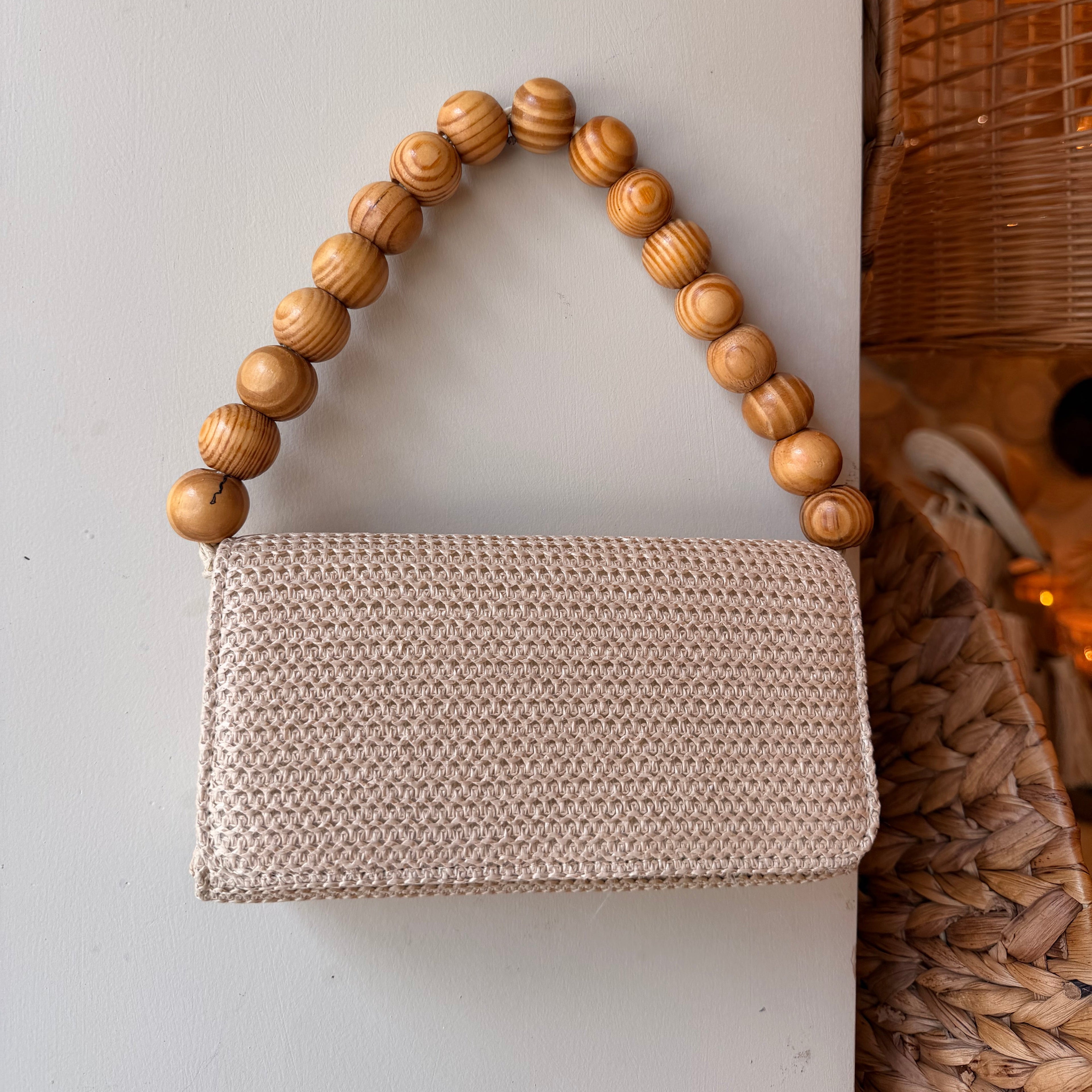 Bolsa TAMY - Alça em Madeira